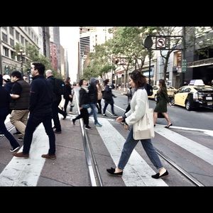 Zara classic Hi-rise mom jeans